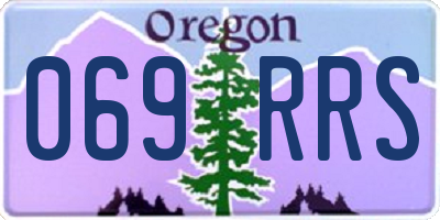 OR license plate 069RRS