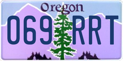 OR license plate 069RRT