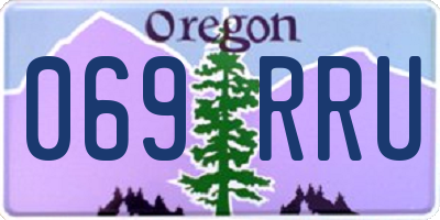 OR license plate 069RRU