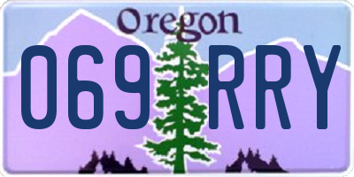 OR license plate 069RRY