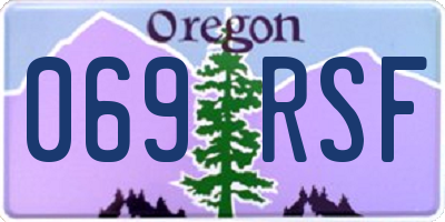 OR license plate 069RSF
