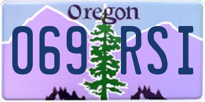 OR license plate 069RSI