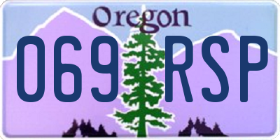 OR license plate 069RSP