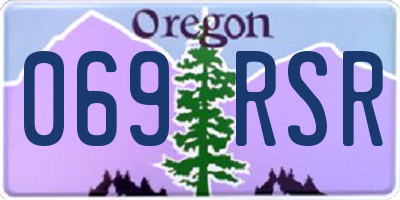 OR license plate 069RSR
