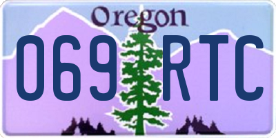 OR license plate 069RTC