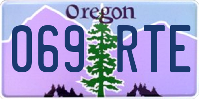 OR license plate 069RTE