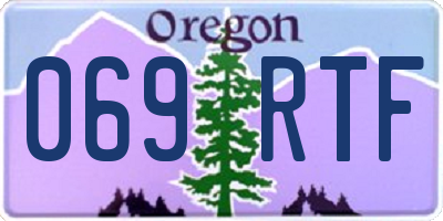OR license plate 069RTF