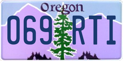 OR license plate 069RTI