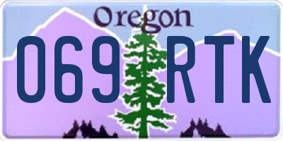 OR license plate 069RTK
