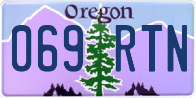 OR license plate 069RTN