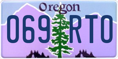 OR license plate 069RTO