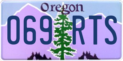OR license plate 069RTS