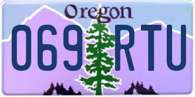 OR license plate 069RTU