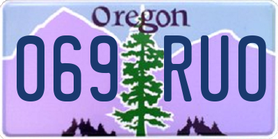 OR license plate 069RUO