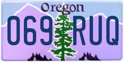 OR license plate 069RUQ