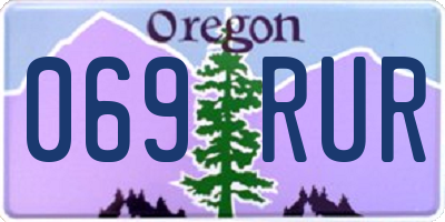 OR license plate 069RUR
