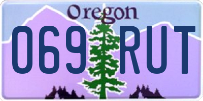 OR license plate 069RUT