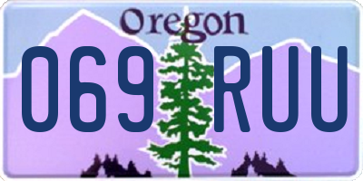 OR license plate 069RUU