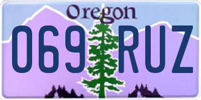 OR license plate 069RUZ