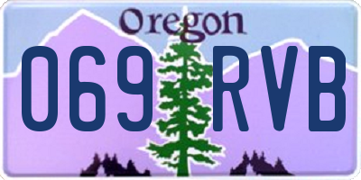 OR license plate 069RVB