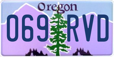 OR license plate 069RVD