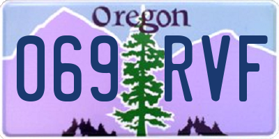 OR license plate 069RVF