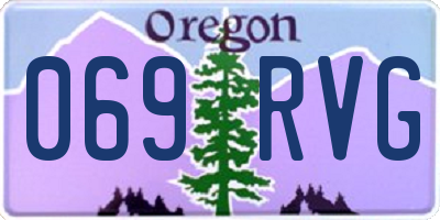 OR license plate 069RVG