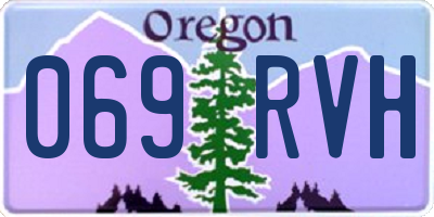 OR license plate 069RVH