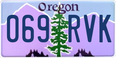 OR license plate 069RVK