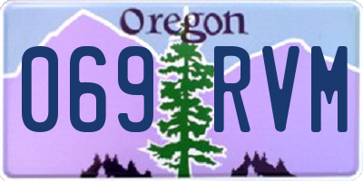 OR license plate 069RVM