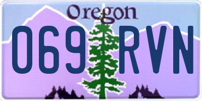OR license plate 069RVN