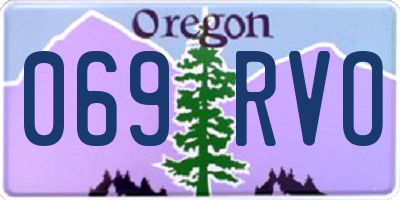 OR license plate 069RVO