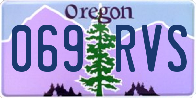 OR license plate 069RVS
