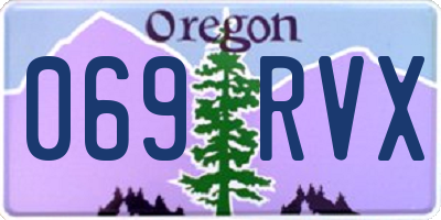 OR license plate 069RVX