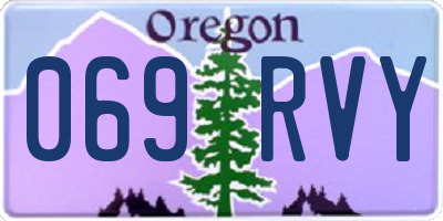 OR license plate 069RVY