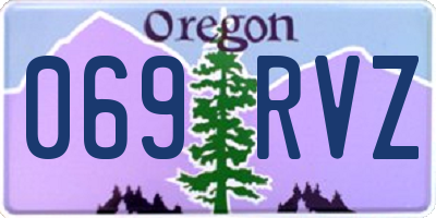 OR license plate 069RVZ