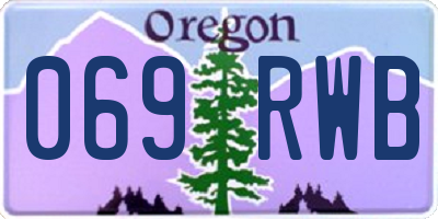 OR license plate 069RWB