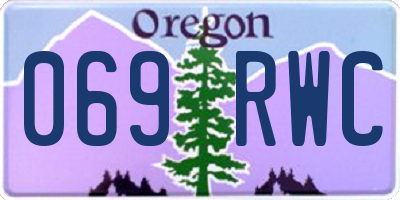 OR license plate 069RWC