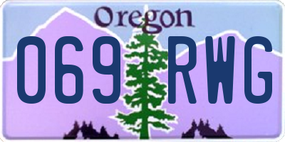 OR license plate 069RWG