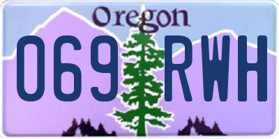 OR license plate 069RWH