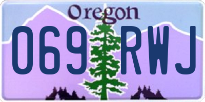 OR license plate 069RWJ