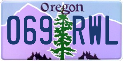 OR license plate 069RWL