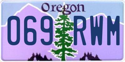 OR license plate 069RWM