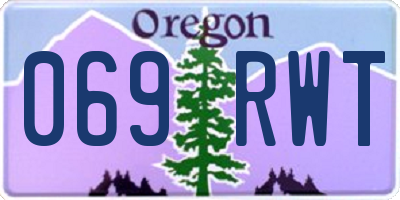 OR license plate 069RWT