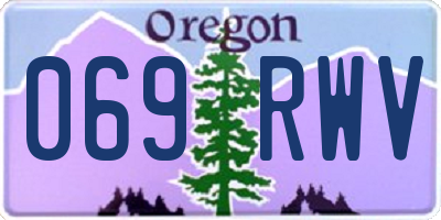 OR license plate 069RWV