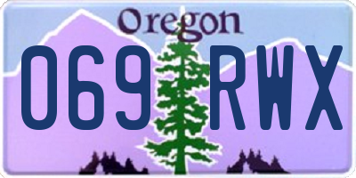 OR license plate 069RWX