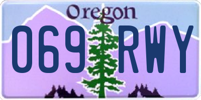 OR license plate 069RWY