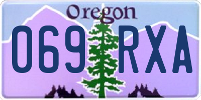 OR license plate 069RXA