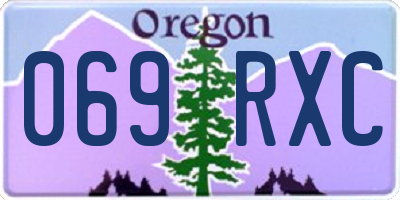 OR license plate 069RXC