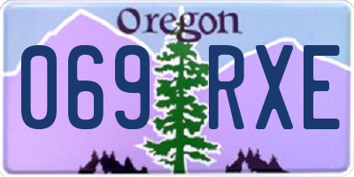 OR license plate 069RXE